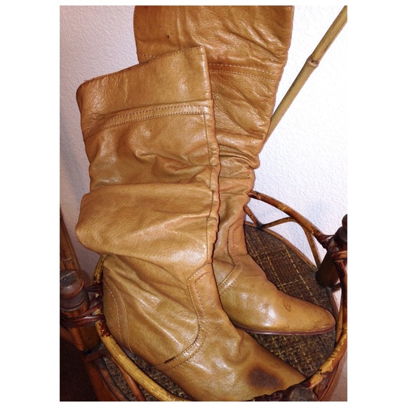 STEVE MADDEN Distressed Leather Candence Boots Size 6 - Picture 6 of 8